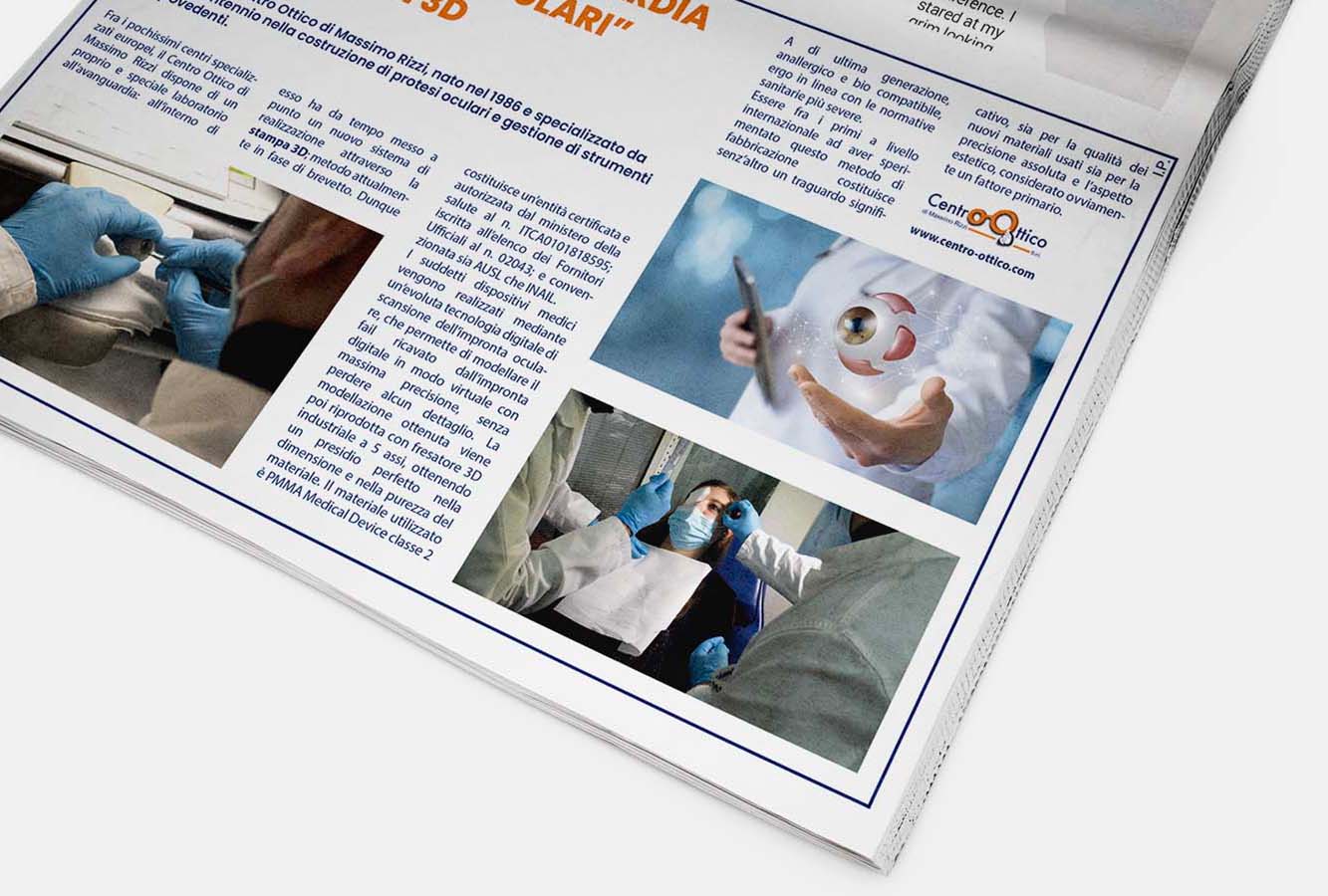 Studiart Pubblicità e Marketing, ufficio stampa del Centro Ottico.