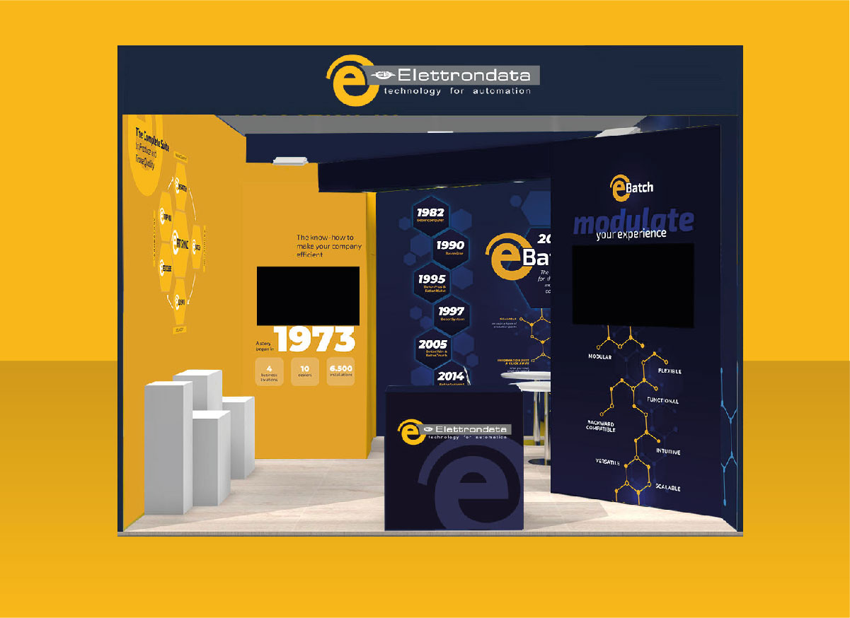 Design e allestimento stand Bauma